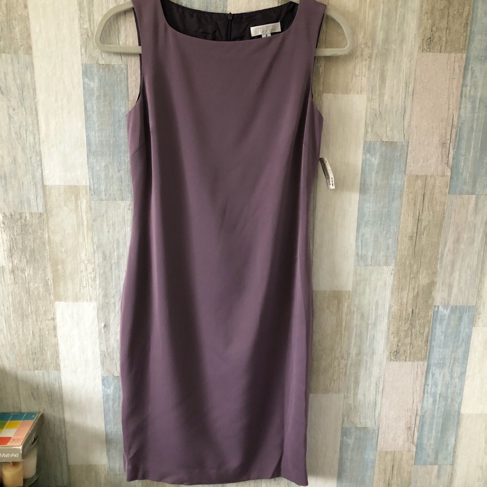 ISABEL ARDEE Sheath Dress Women’s size 2 Mauve Retro Y2K Friends Vibe